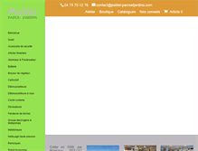 Tablet Screenshot of peillet-parcsetjardins.com